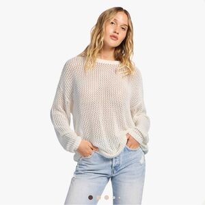 Women's White Knit Sweater